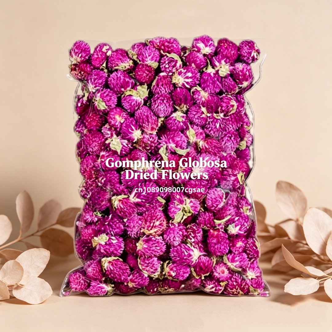 Candle Making And Perfume - ดอกโกมเฟรน่าแห้งคุณภาพสูง สีแดงม่วง สำหรับทำสบู่ เทียน น้ำหอม และตกแต่งบ้าน