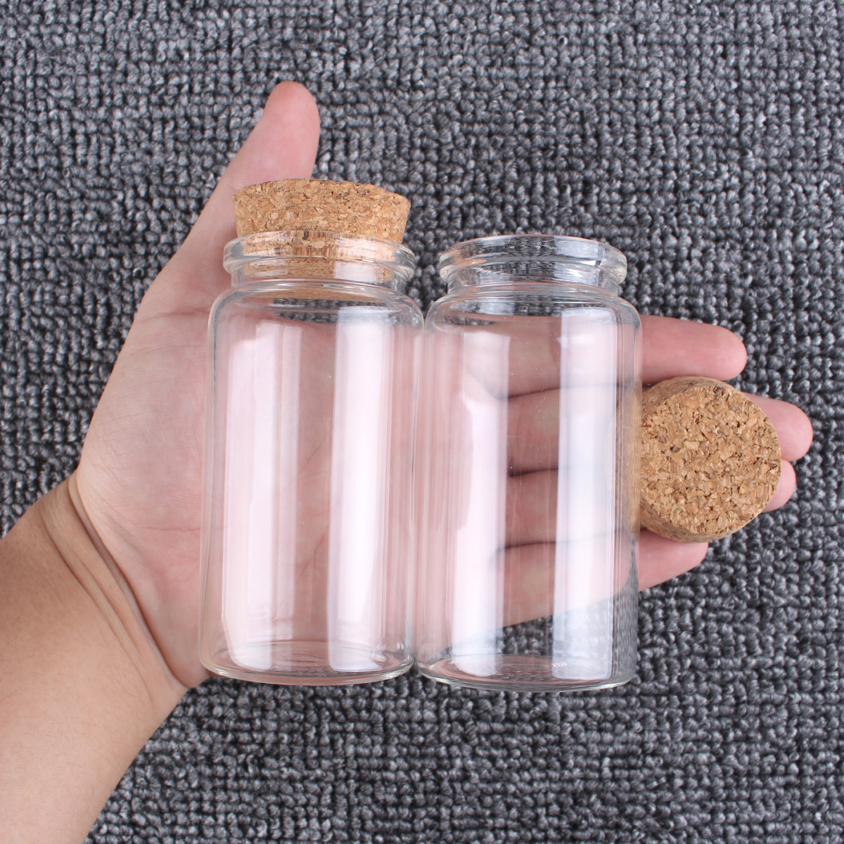 Candle Making Jars With Lids - 2 ชิ้น/ล็อต 50ml 60ml 80ml 100ml
