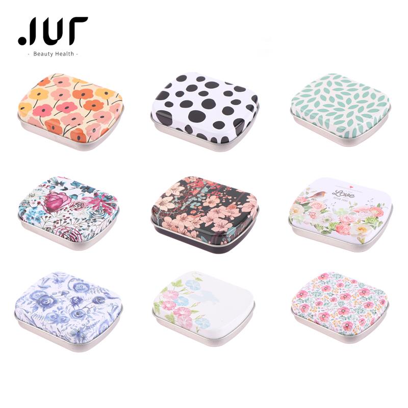 Tin Container Lid - กล่องดีบุกขนาดเล็กแบบมีบานพับโลหะพร้อมฝาปิดแบบพกพาได้กล่องกล่องเก็บสินค้าใส่ลูกกวาดขนาดเล็กสำหรับจัดระเบียบในบ้าน