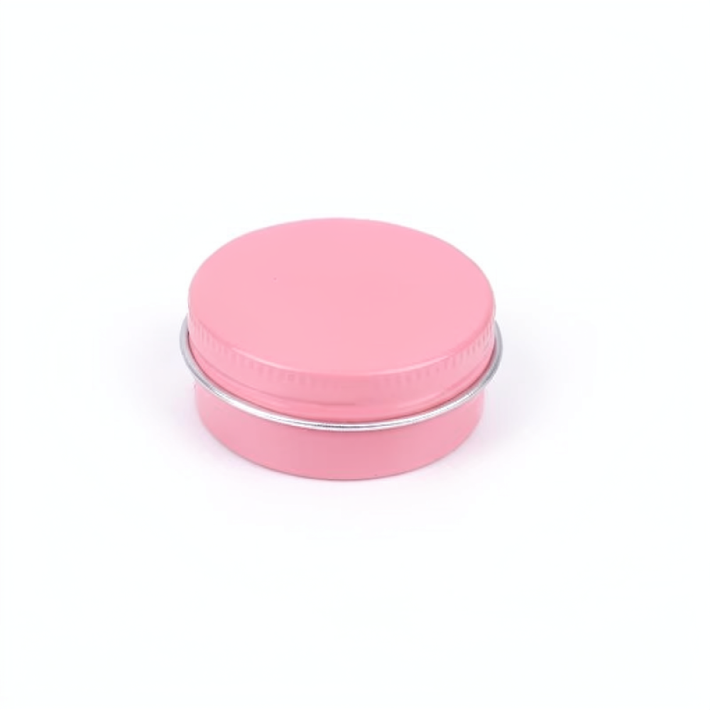 Tin Container Lid - กระปุกเก็บของอะลูมิเนียมทนทาน ทรงกลม ภาชนะโลหะ ฝาเกลียว กล่องเปล่าสำหรับใส่ครีมเครื่องสำอาง อุปกรณ์จัดระเบียบ