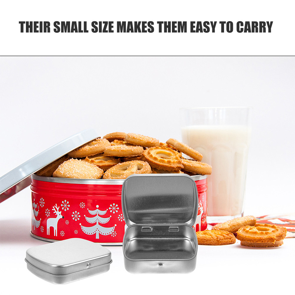 5 ชิ้น กล่องเหล็กพกพา กล่องเก็ - Tin Container Lid บทวิจารณ์และราคา