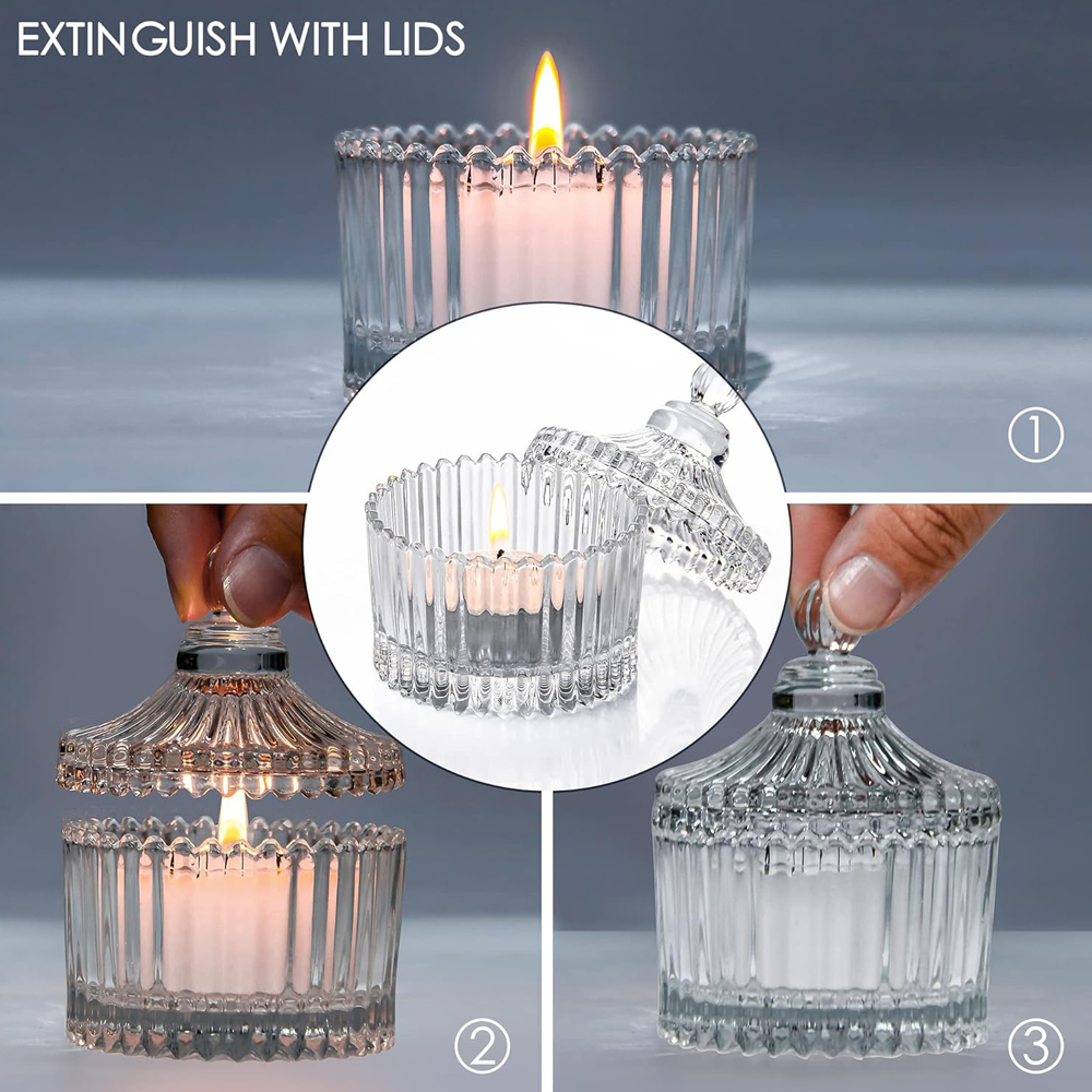 เชิงเทียนพร้อมฝาปิด, เชิงเทียน - Candle Making Jars With Lids บทวิจารณ์และราคา